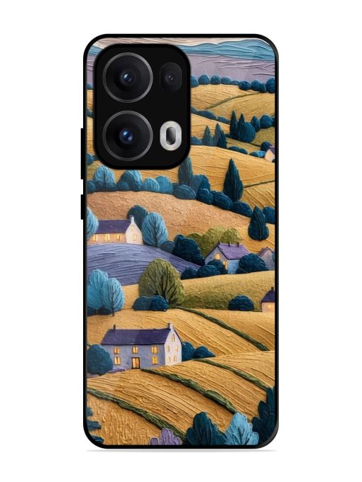 Rolling Hilltop Haven Glossy Soft Edge Case for Oppo Reno 13 Pro (5G)