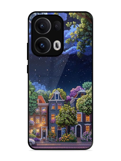 Moonlit Streets Glossy Soft Edge Case for Oppo Reno 13 Pro (5G)