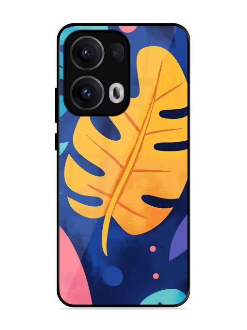 Tropical Tapestry Glossy Soft Edge Case for Oppo Reno 13 Pro (5G)