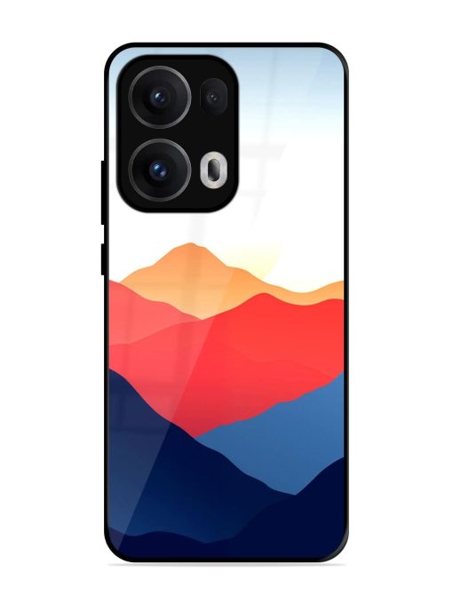 Sunset Peaks Glossy Soft Edge Case for Oppo Reno 13 Pro (5G)