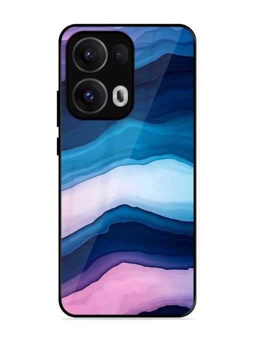 Oceanic Layers Glossy Soft Edge Case for Oppo Reno 13 Pro (5G)