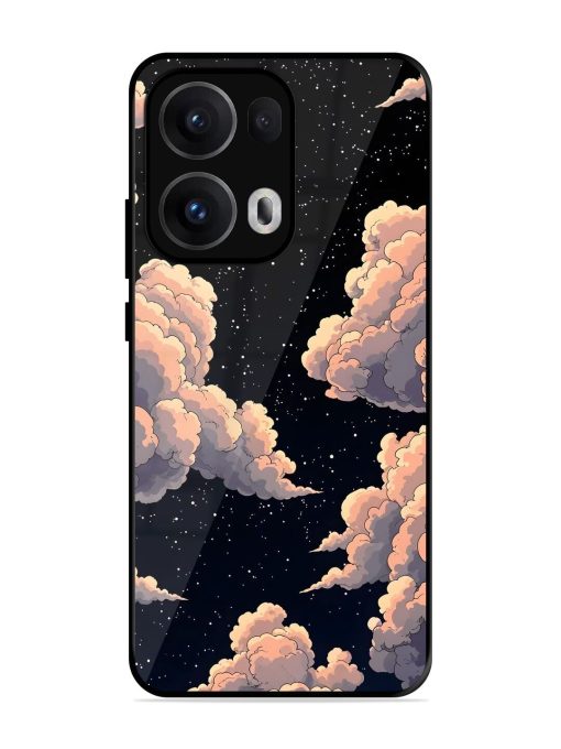 Starry Night Dreams Glossy Soft Edge Case for Oppo Reno 13 Pro (5G)