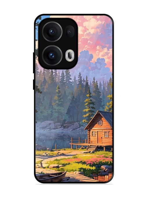 Lakeside Serenity Glossy Soft Edge Case for Oppo Reno 13 Pro (5G)