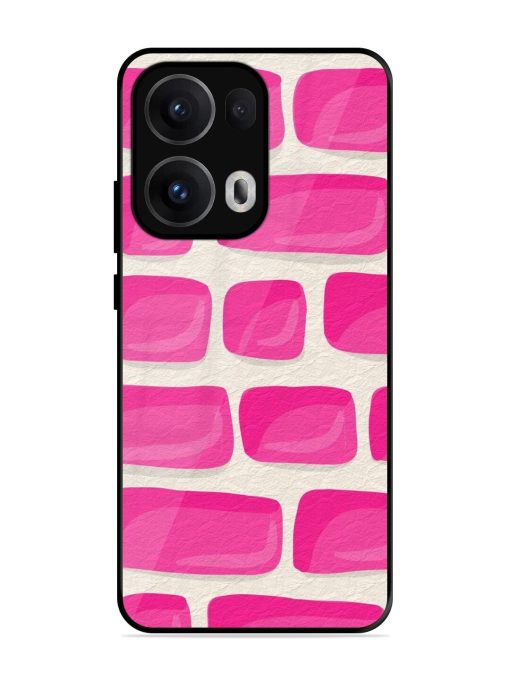 Pink Brick Wall Glossy Soft Edge Case for Oppo Reno 13 Pro (5G)
