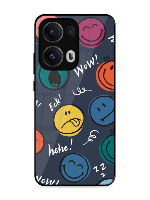 Emoticon Parade Glossy Soft Edge Case for Oppo Reno 13 Pro (5G)