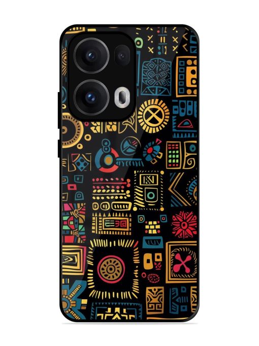 Tribal Tapestry Glossy Soft Edge Case for Oppo Reno 13 Pro (5G)