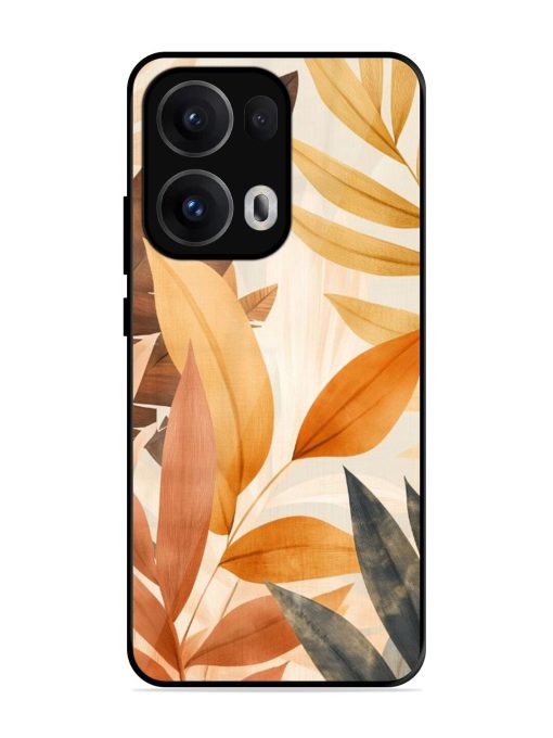 Earthy Elegance Glossy Soft Edge Case for Oppo Reno 13 Pro (5G)