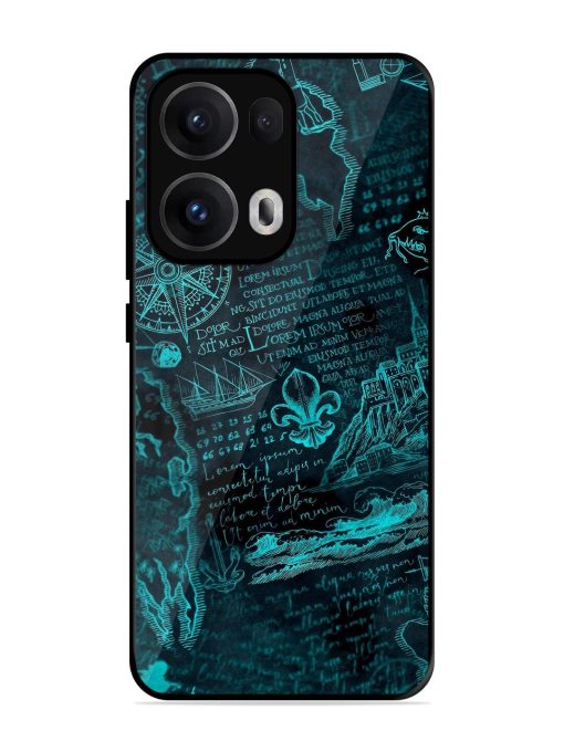 Nautical Notebook Glossy Soft Edge Case for Oppo Reno 13 Pro (5G)