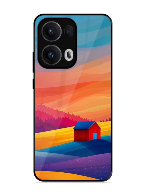 Sunset Solitude Glossy Soft Edge Case for Oppo Reno 13 Pro (5G)