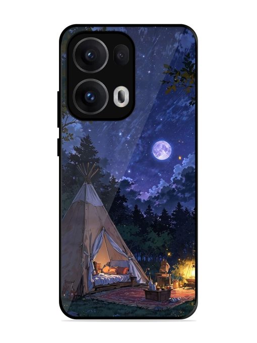 Moonlight Camping Glossy Soft Edge Case for Oppo Reno 13 Pro (5G)