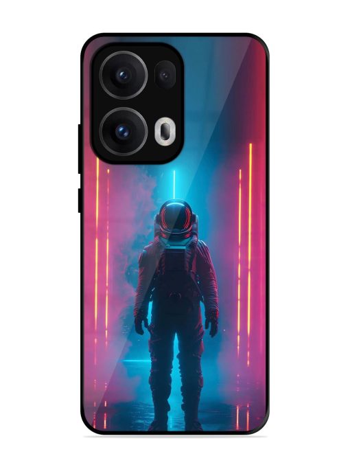 Neon Astronaut Glossy Soft Edge Case for Oppo Reno 13 Pro (5G)