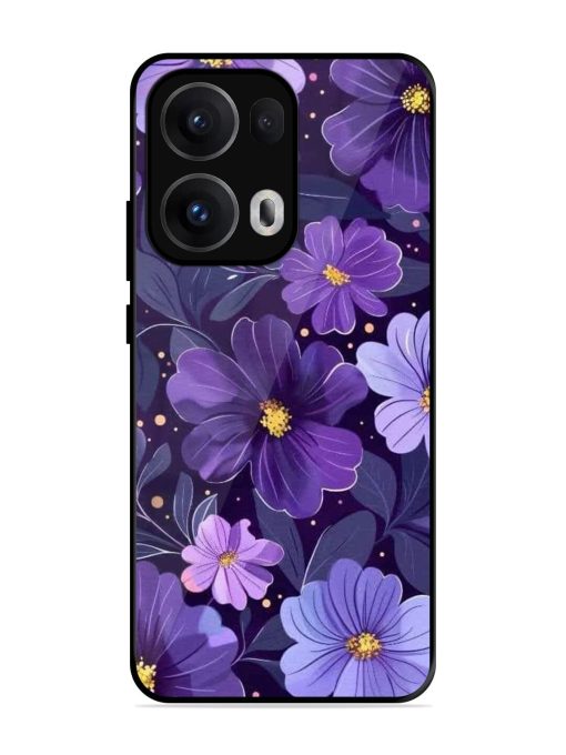 Purple Paradise Glossy Soft Edge Case for Oppo Reno 13 Pro (5G)