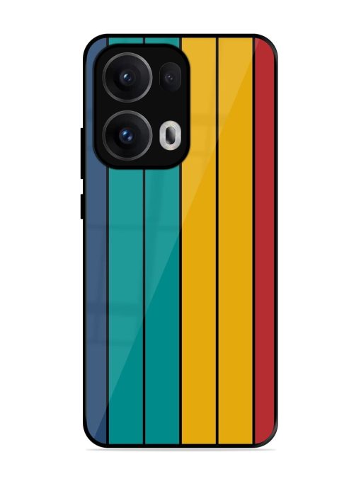 Retro Stripes Glossy Soft Edge Case for Oppo Reno 13 Pro (5G)
