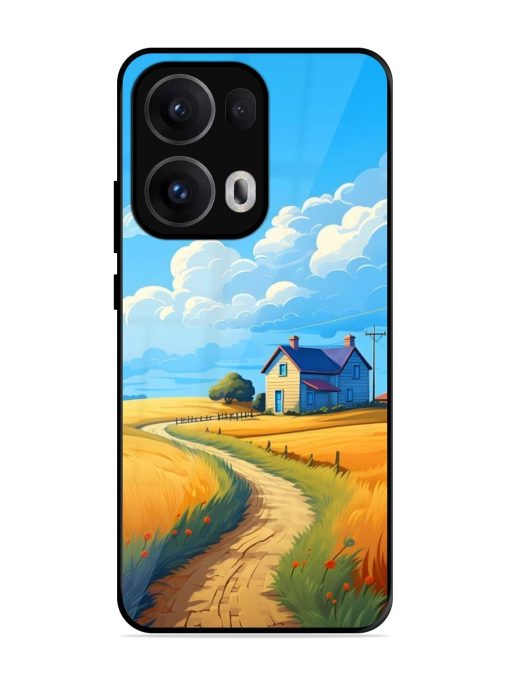 Countryside Cottage Glossy Soft Edge Case for Oppo Reno 13 Pro (5G)