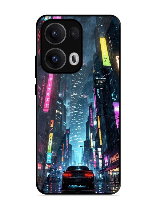Neon Nightscape Glossy Soft Edge Case for Oppo Reno 13 Pro (5G)