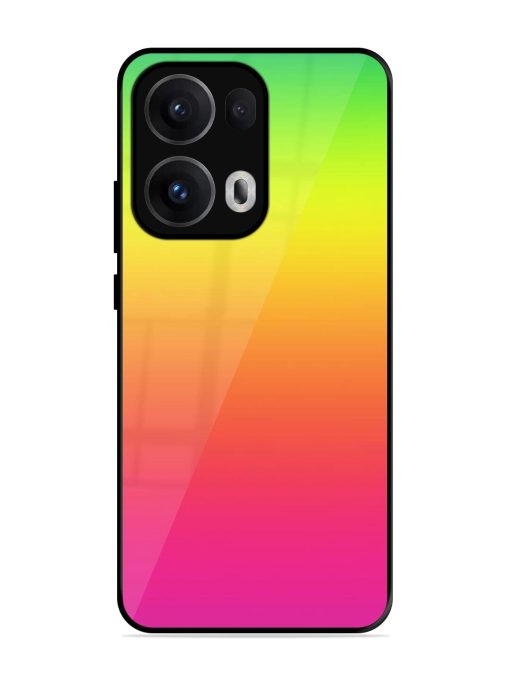 Rainbow Gradient Glossy Soft Edge Case for Oppo Reno 13 Pro (5G)