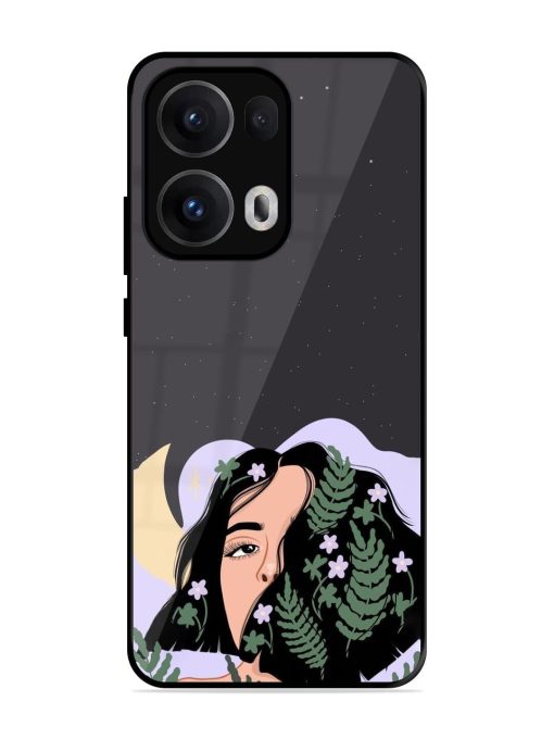 Lunar Lullaby Glossy Soft Edge Case for Oppo Reno 13 Pro (5G)