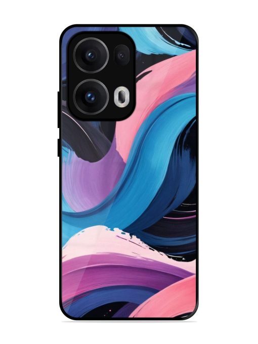 Whimsical Waves Glossy Soft Edge Case for Oppo Reno 13 Pro (5G)