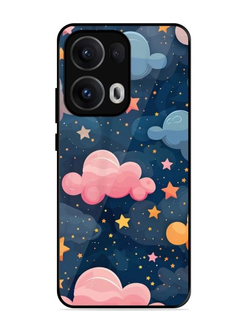 Twinkling Dreams Glossy Soft Edge Case for Oppo Reno 13 Pro (5G)
