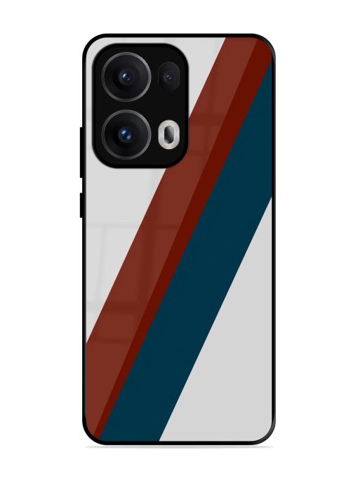 Slanted Stripes Glossy Soft Edge Case for Oppo Reno 13 Pro (5G)