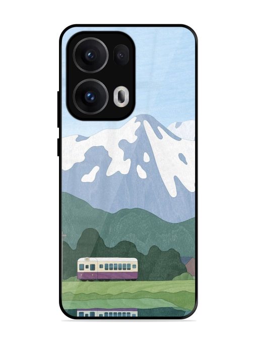 Mountainside Reflections Glossy Soft Edge Case for Oppo Reno 13 Pro (5G)