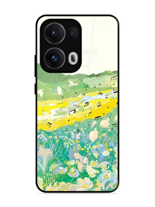 Melody In Bloom Glossy Soft Edge Case for Oppo Reno 13 Pro (5G)