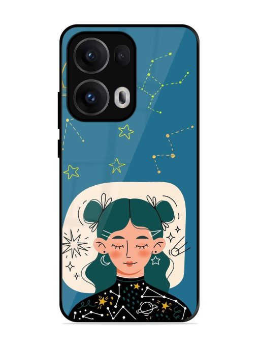 Cosmic Daydreamer Glossy Soft Edge Case for Oppo Reno 13 Pro (5G)