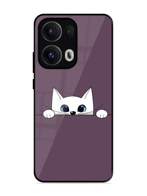 Peek-A-Boo Kitty Glossy Soft Edge Case for Oppo Reno 13 Pro (5G)