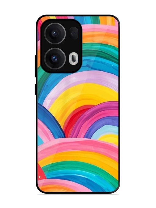 Rainbow Cascade Glossy Soft Edge Case for Oppo Reno 13 Pro (5G)