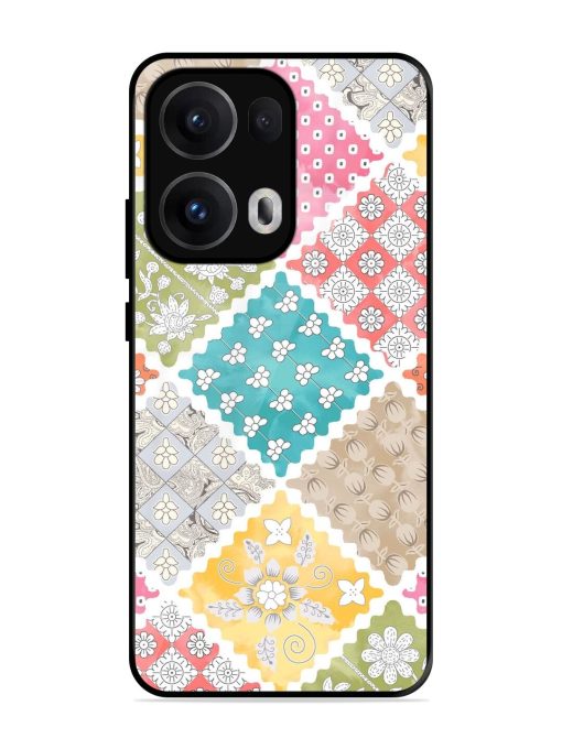 Patchwork Dreamscape Glossy Soft Edge Case for Oppo Reno 13 Pro (5G)