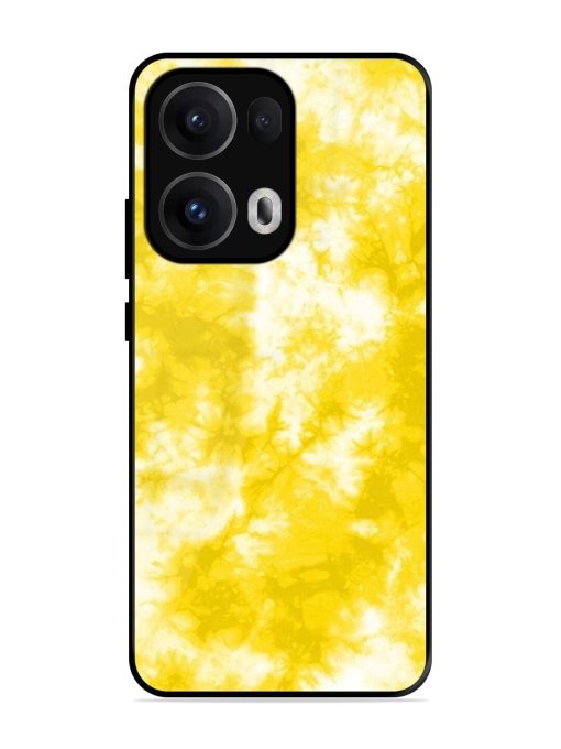 Golden Tie-Dye Twirl Glossy Soft Edge Case for Oppo Reno 13 Pro (5G)