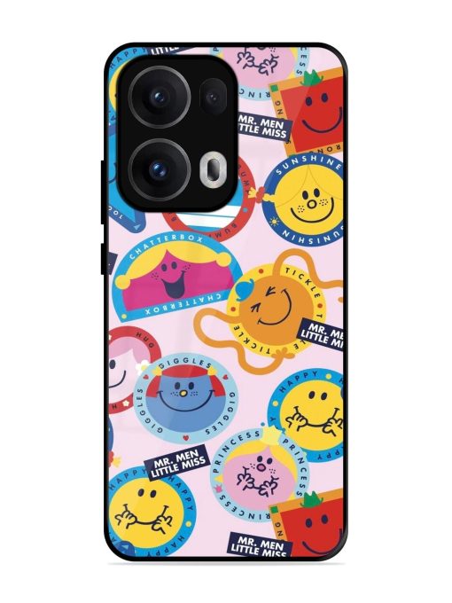 Whimsical Mr. Men & Little Miss Glossy Soft Edge Case for Oppo Reno 13 Pro (5G)