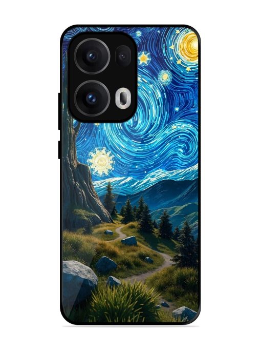 Starry Night In The Shire Glossy Soft Edge Case for Oppo Reno 13 Pro (5G)