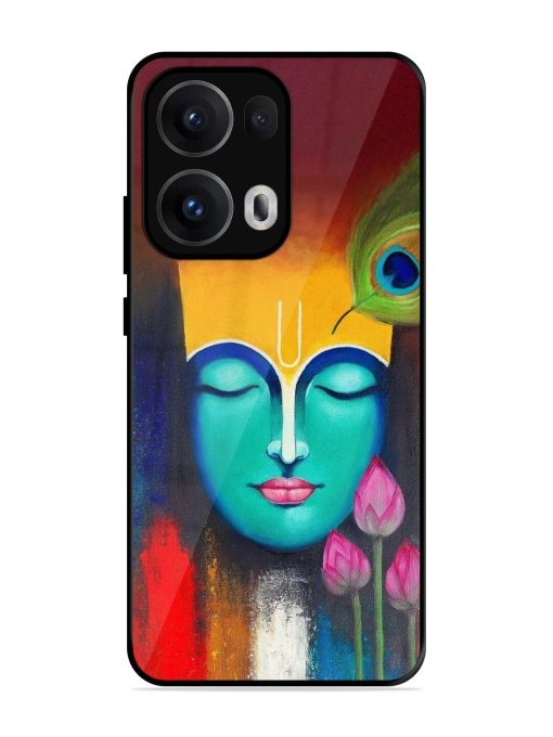 Divine Tranquility: The Face Of Krishna Glossy Soft Edge Case for Oppo Reno 13 Pro (5G)