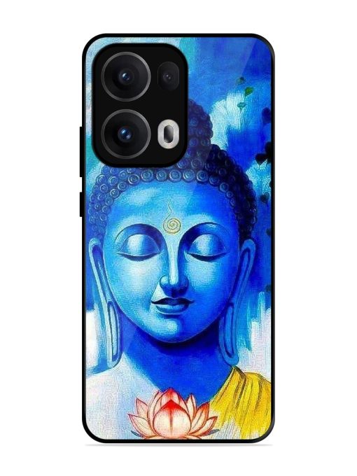 Serene Buddha With Lotus Glossy Soft Edge Case for Oppo Reno 13 Pro (5G)