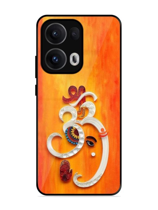 Ganesha In Quilling Art Glossy Soft Edge Case for Oppo Reno 13 Pro (5G)