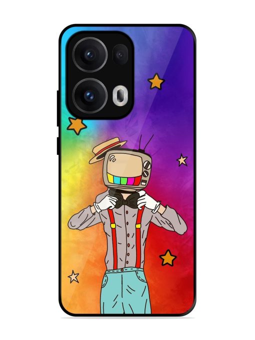 Tv Personality Glossy Soft Edge Case for Oppo Reno 13 Pro (5G)