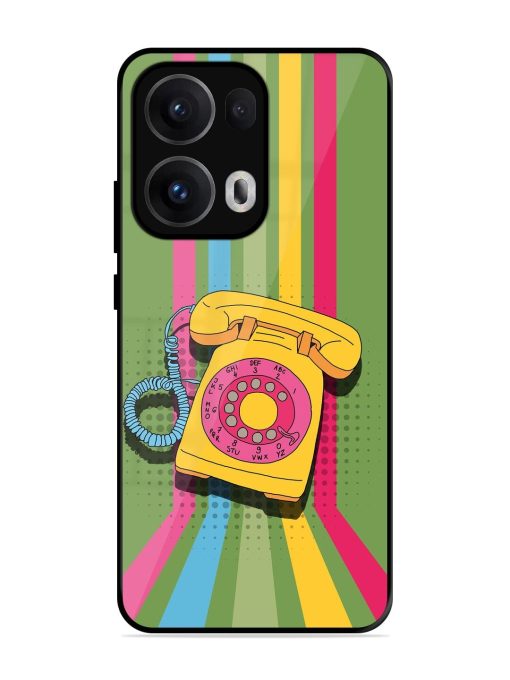 Retro Dialer Glossy Soft Edge Case for Oppo Reno 13 Pro (5G)