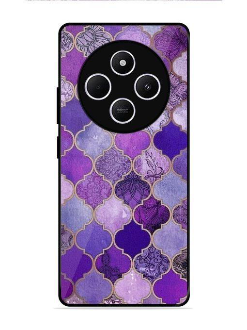 Purple Mosaic Magic Glossy Soft Edge Case for Poco C75 (5G)