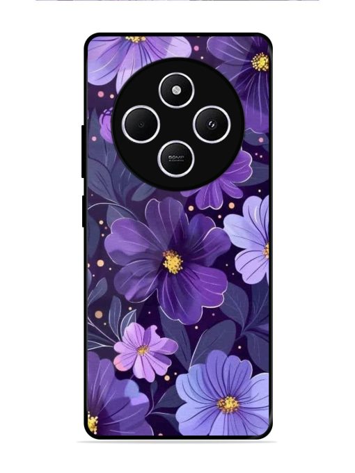 Purple Paradise Glossy Soft Edge Case for Poco C75 (5G)