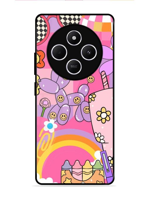 Whimsical Y2K Chaos Glossy Soft Edge Case for Poco C75 (5G)