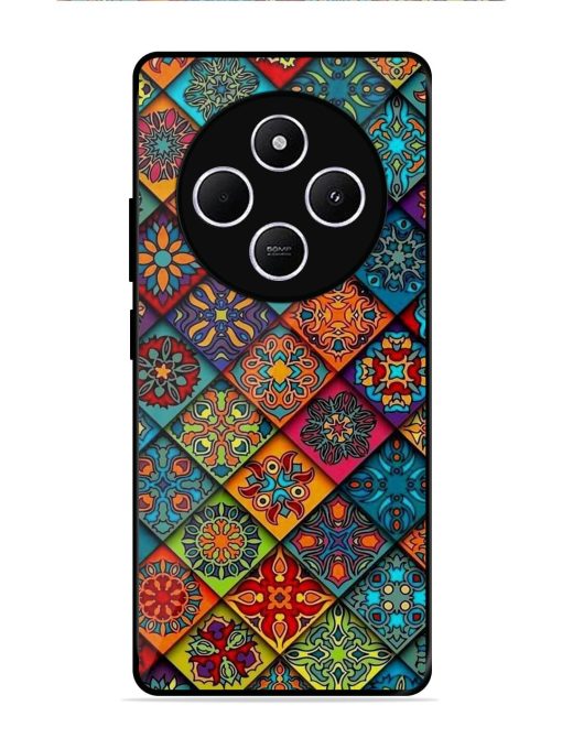 Patchwork Mandala Mosaic Glossy Soft Edge Case for Poco C75 (5G)