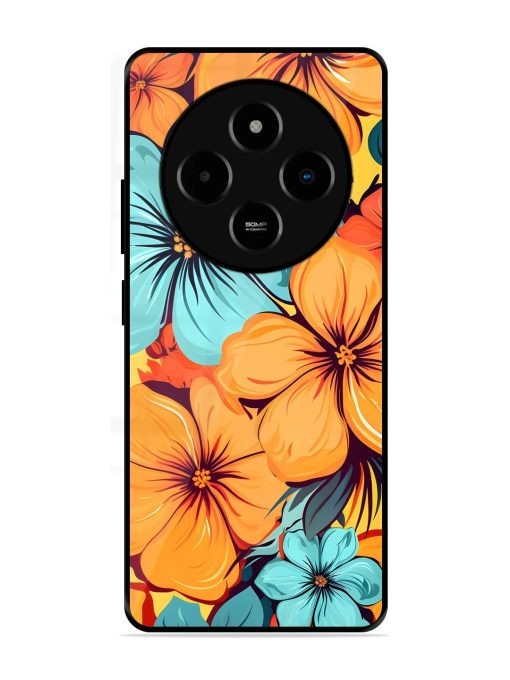 Tropical Bloom Glossy Soft Edge Case for Poco M7 (5G)
