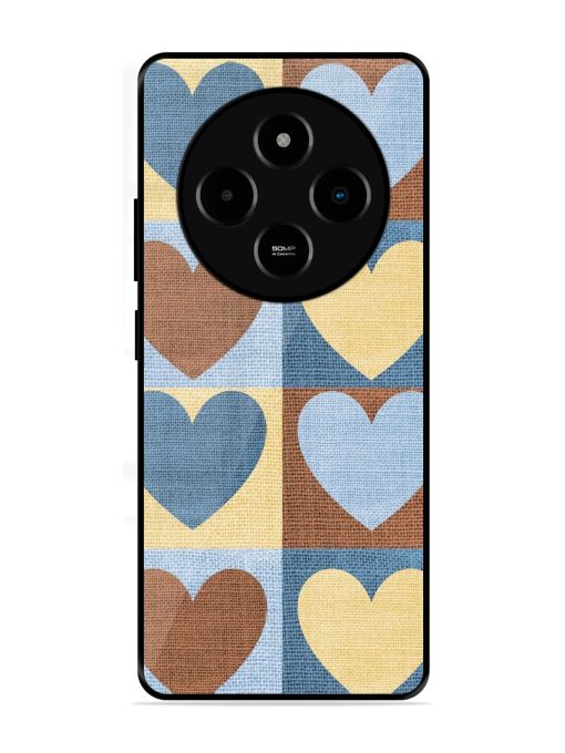 Hearts On Canvas Glossy Soft Edge Case for Poco M7 (5G)