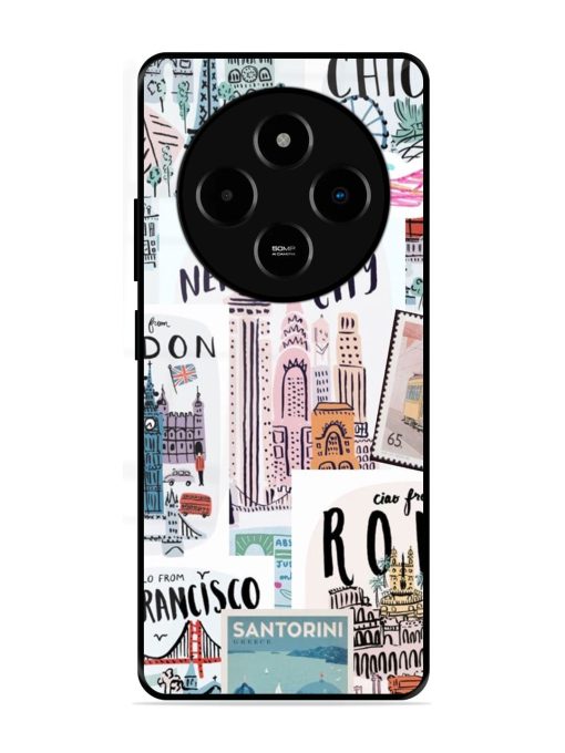 Travelogue Glossy Soft Edge Case for Poco M7 (5G)