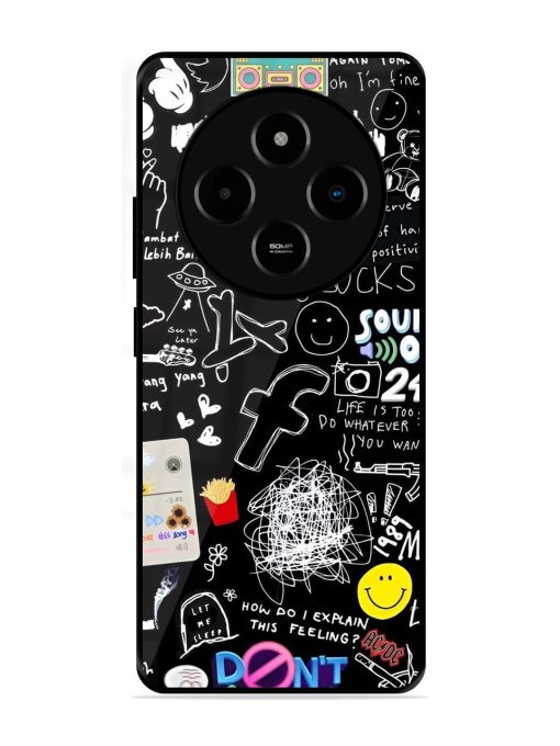 Doodle Diary Glossy Soft Edge Case for Poco M7 (5G)