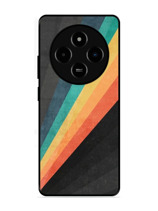 Retro Spectrum Glossy Soft Edge Case for Poco M7 (5G)