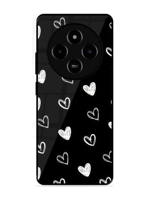 Scattered Hearts Glossy Soft Edge Case for Poco M7 (5G)
