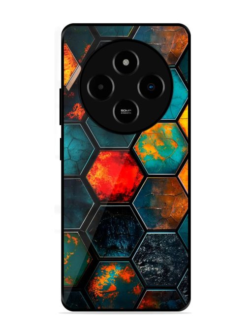 Hexagon Hive Glossy Soft Edge Case for Poco M7 (5G)