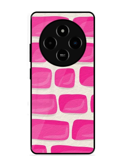 Pink Brick Wall Glossy Soft Edge Case for Poco M7 (5G)